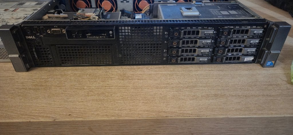 Dell R710 Server | 192GB RAM | Win Server 2022 + 50 CALs, Ophalen, 2 tot 3 Ghz, Hot swappable onderdelen, 256 GB