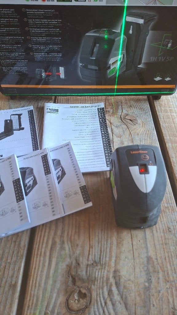 Laserliner Autocross Laser 2 XPG GROEN kruislaser, ., Ophalen of Verzenden, Zo goed als nieuw, .