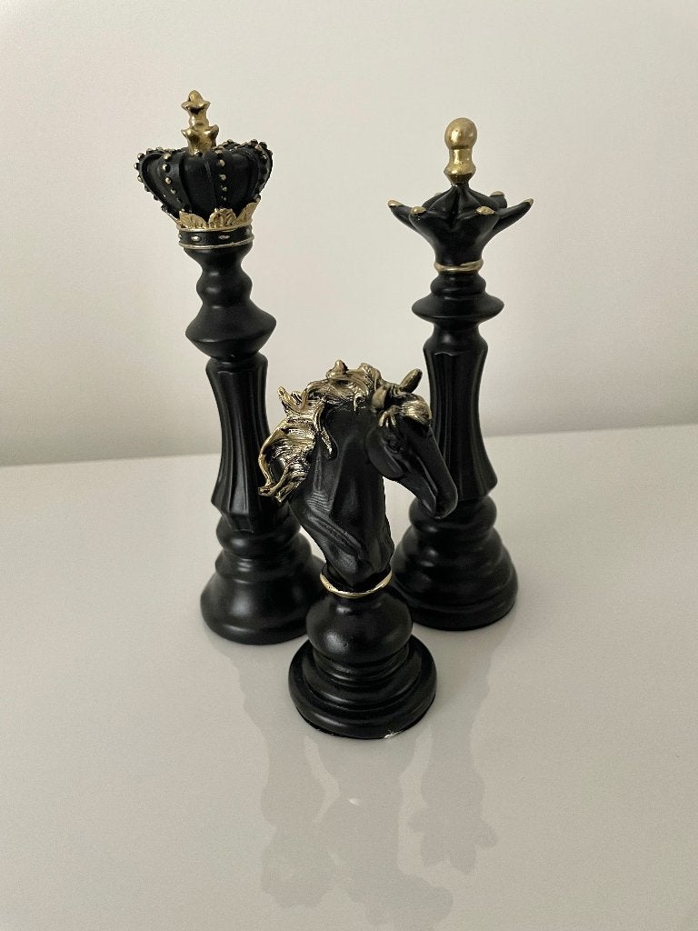 Schaak set beeld goud, Antiek en Kunst, Ophalen of Verzenden