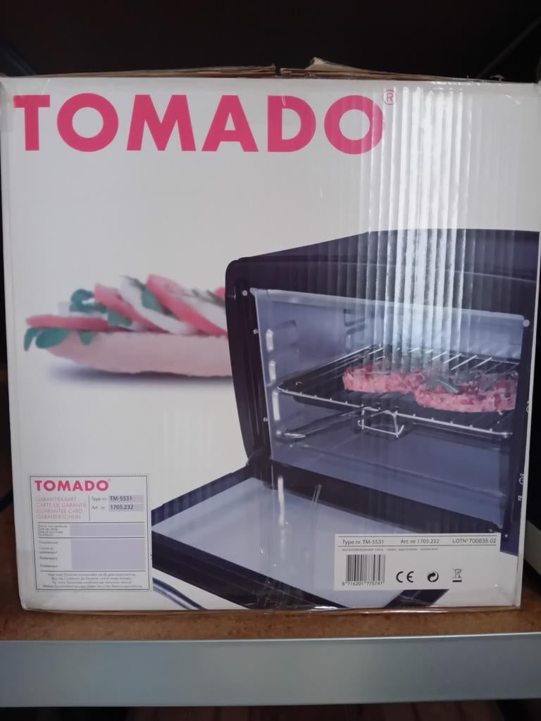 Tomado Oven TM-5531 - Compacte en veelzijdige oven, Witgoed en Apparatuur, Ovens, Ophalen, Nieuw, Vrijstaand, Oven met grill
