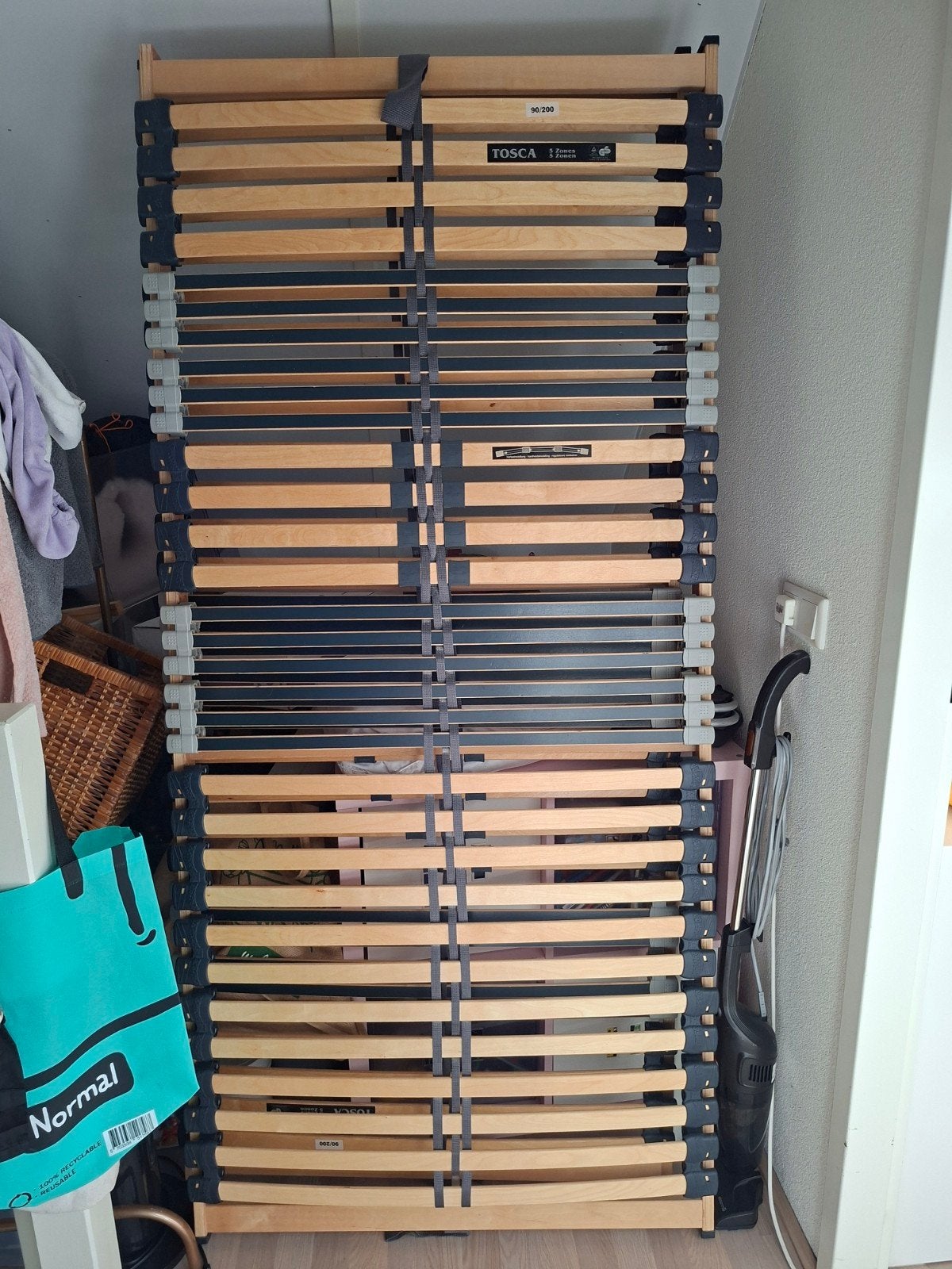 2 Tosca lattenbodems 90x200 cm, 5 zones, Huis en Inrichting, Ophalen, 90 cm, Eenpersoons, Zo goed als nieuw