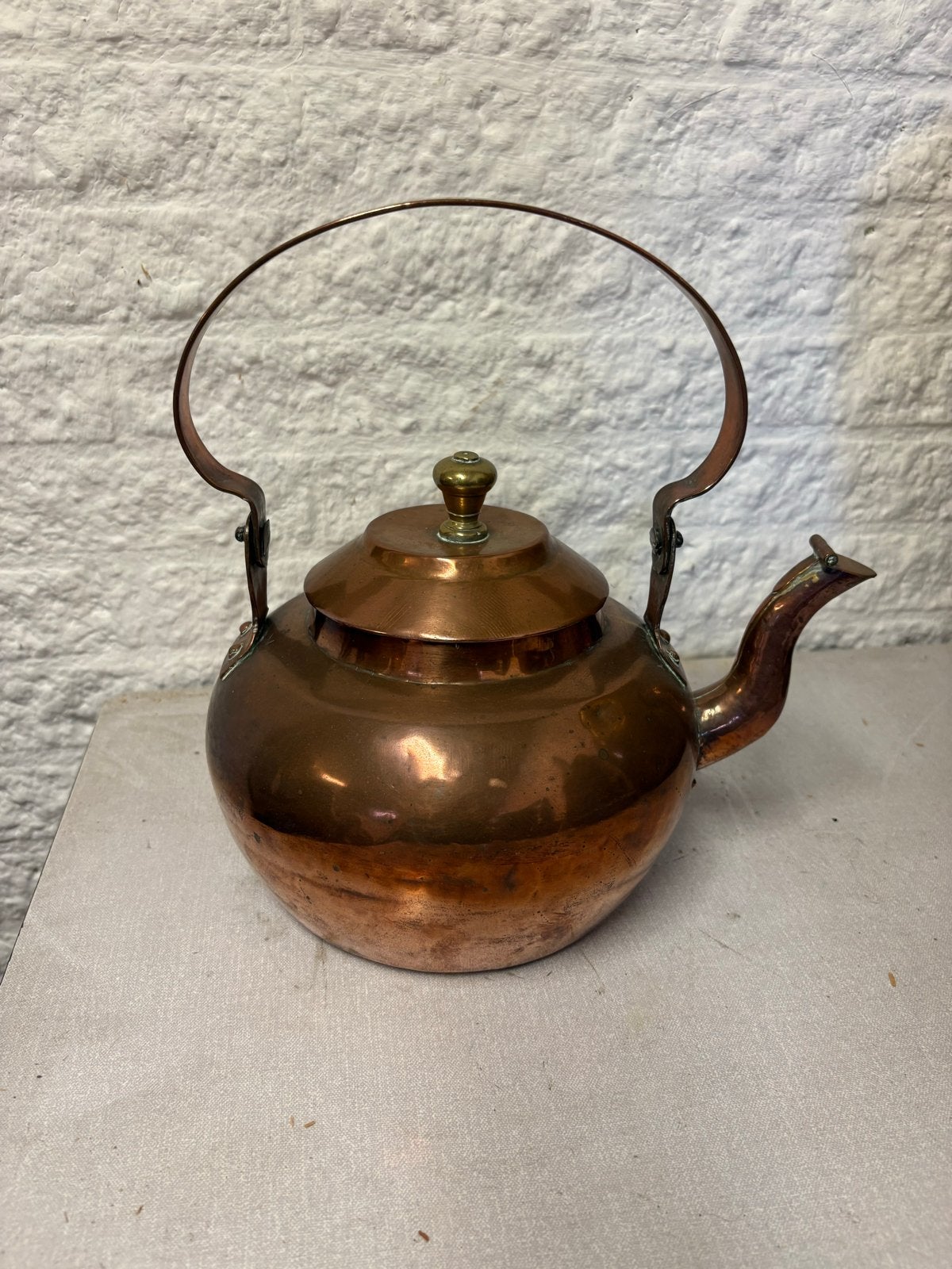 Klassieke Koperen Ketel Jaren 1900, Antiek en Kunst, Antiek | Koper en Brons, Ophalen of Verzenden, Koper