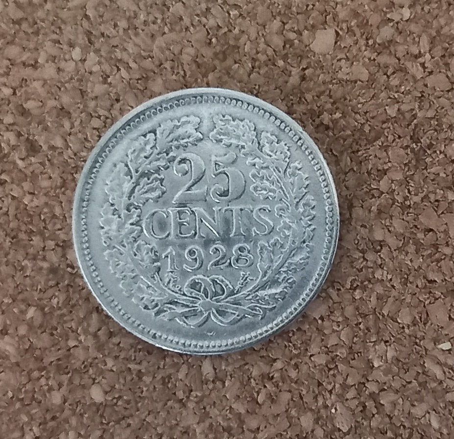 Zilveren Kwartje 1926, Postzegels en Munten, Munten | Nederland, Zilver, 25 cent, Ophalen of Verzenden, Koningin Wilhelmina
