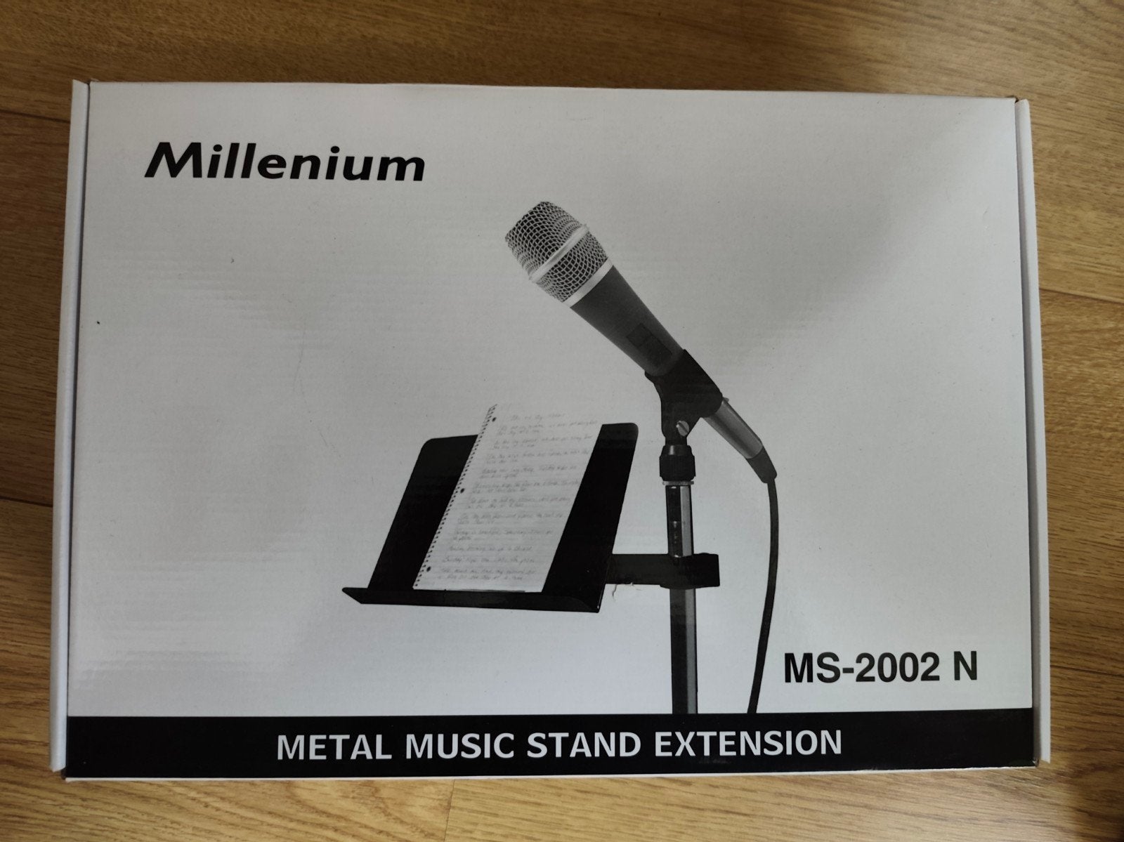 Metal music stand incl. small mic tripod, Ophalen