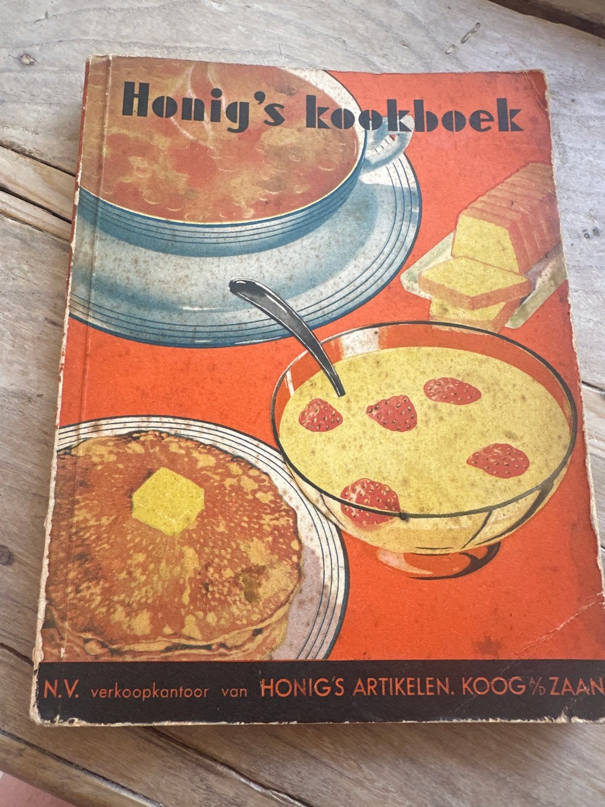 Vintage Honig's Kookboek - Klassieke Recepten, Ophalen of Verzenden, Gelezen, Nederland en België, Voorgerechten en Soepen