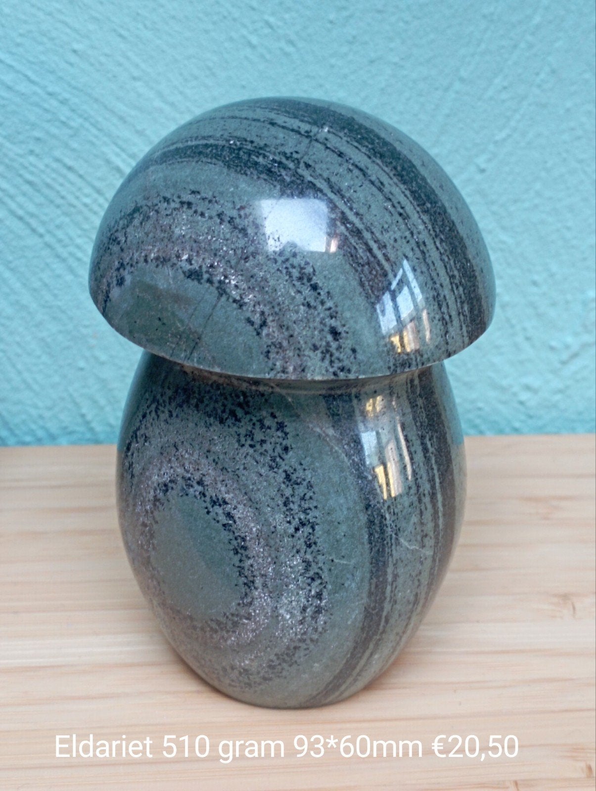 Kambaba jaspis Eldariet paddestoel 510 gram 93*60mm, Ophalen of Verzenden