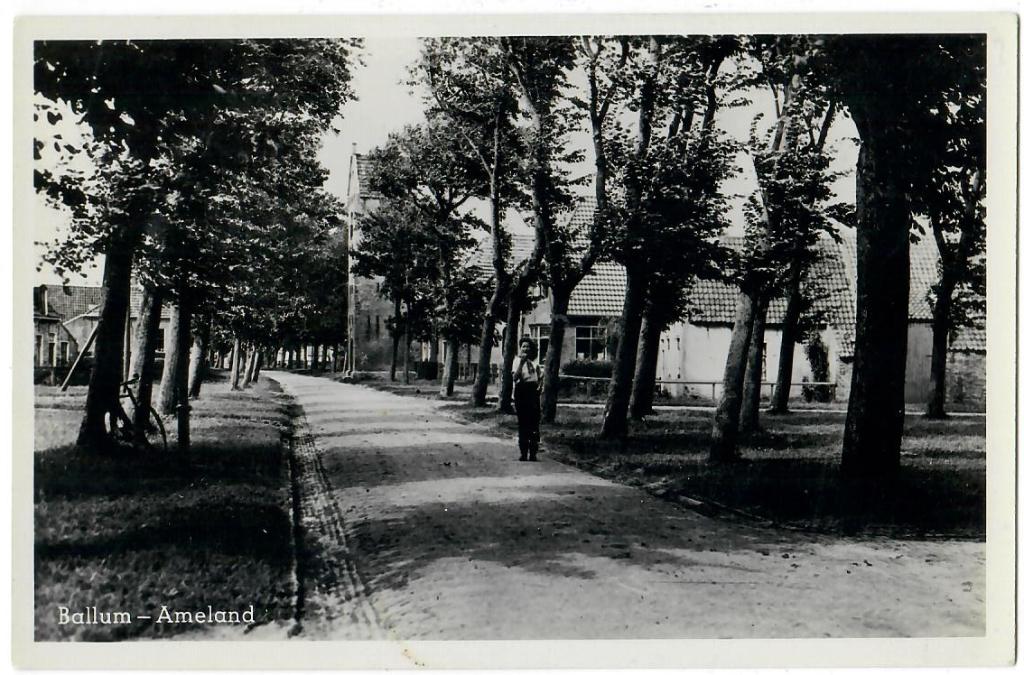 Ameland - Ballum, Verzenden, 1940 tot 1960, Ongelopen, Waddeneilanden