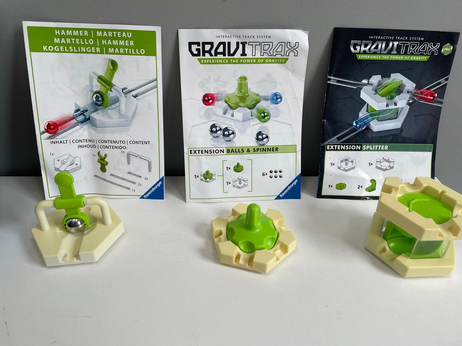 Gravitrax set van 3 uitbreidingen - verkleurd maar compleet, Ophalen of Verzenden, Gebruikt, Overige merken