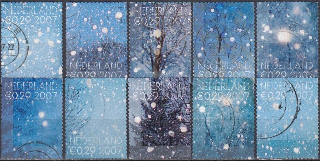 Nederland- 2007- 8-32 -Decemberzegels- Compleet-G, Postzegels en Munten, Verzenden, Na 1940, Gestempeld