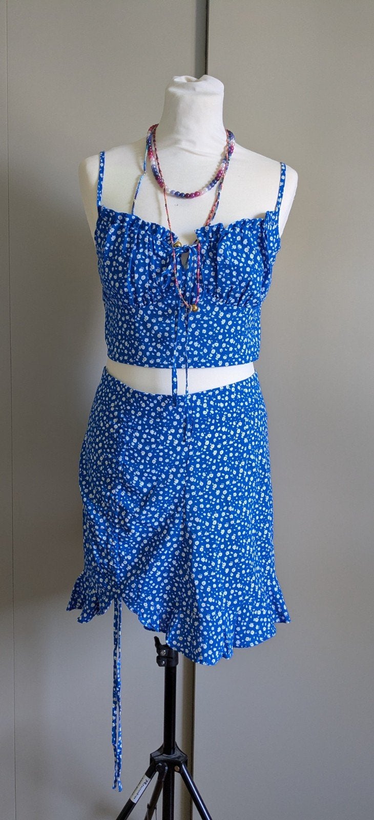 2 piece set, Blauw, Ophalen of Verzenden, Zo goed als nieuw, Maat 36 (S)
