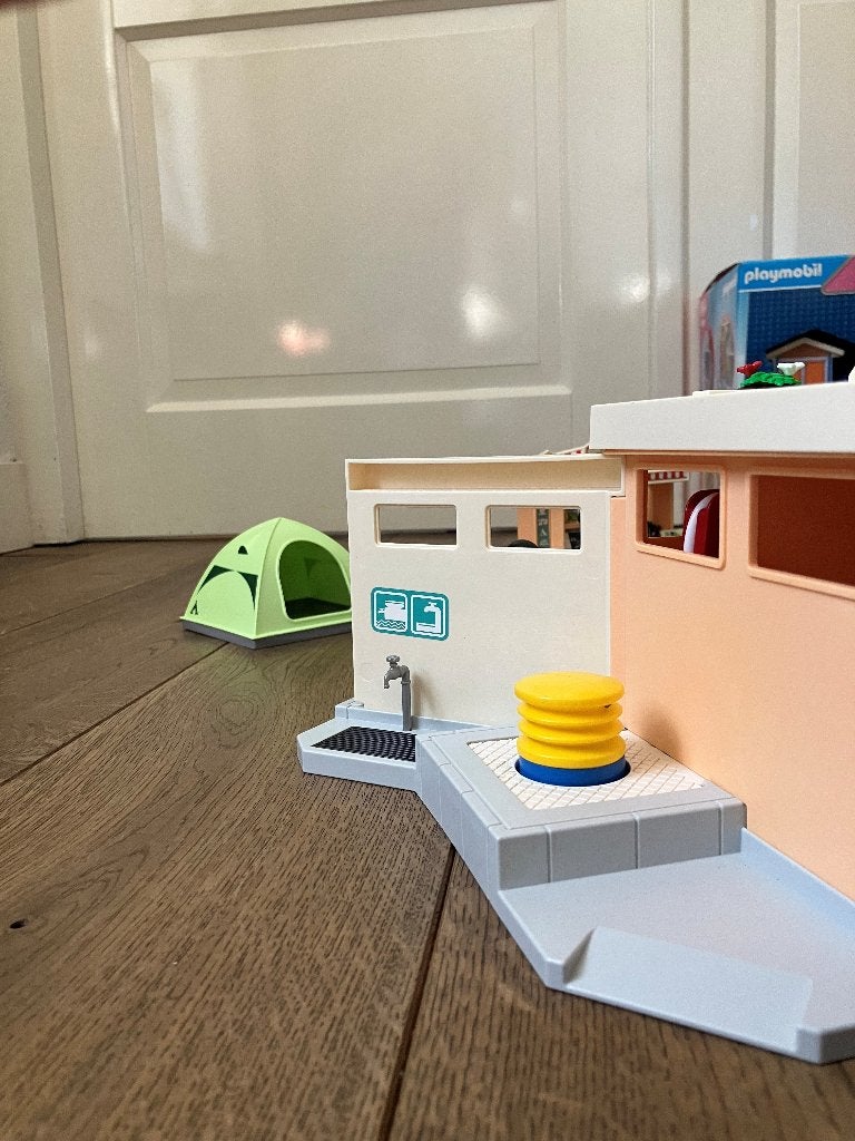 Playmobil camping, Ophalen of Verzenden, Zo goed als nieuw, Complete set, Gebouw