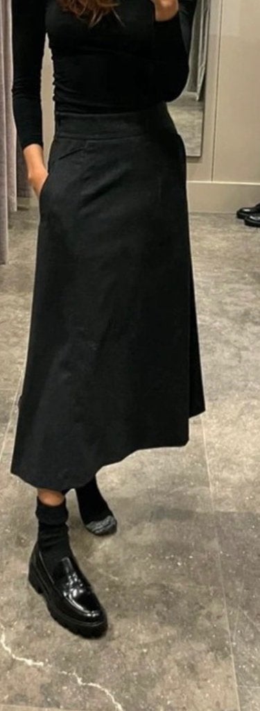 Massimo Dutti lange grijze rok nieuw  maat S, Kleding | Dames, Rokken, Nieuw, Maat 36 (S), Grijs, Onder de knie, Ophalen of Verzenden