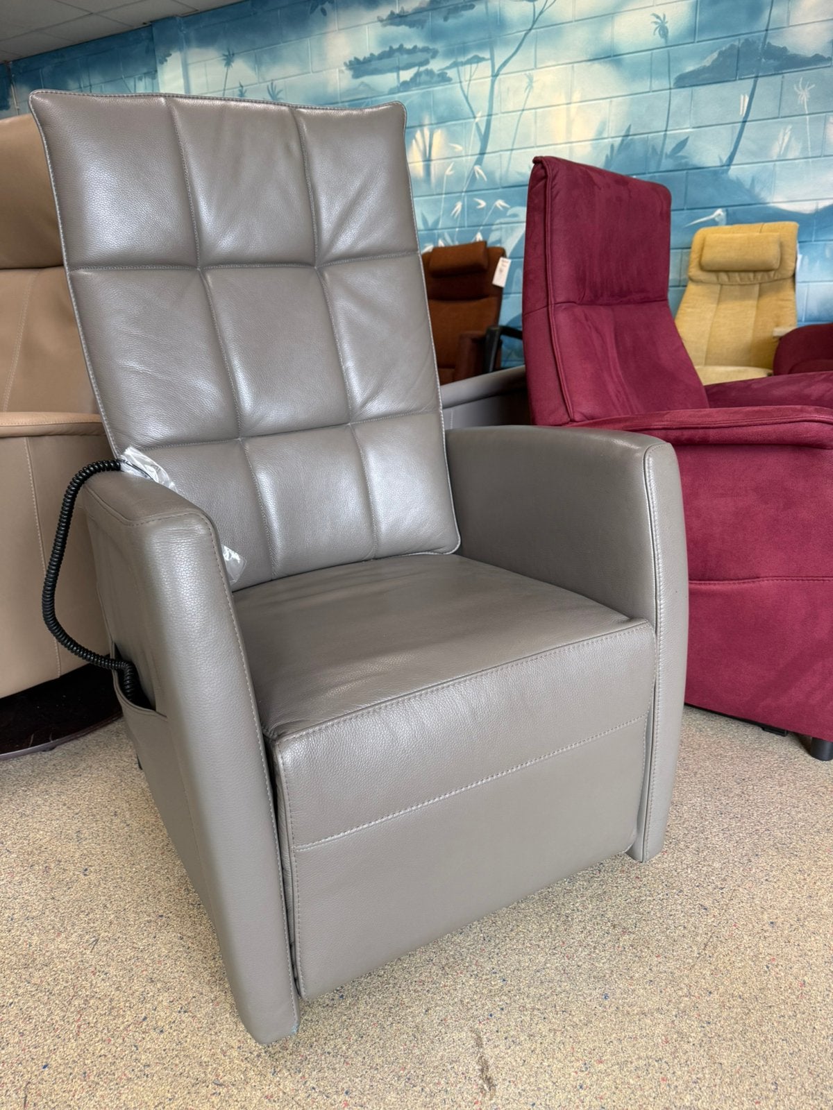De Toekomst sta op stoel relax fauteuil gratis bezorging, Ophalen of Verzenden, Zo goed als nieuw, Leer, Ruim 100 stoelen in alle maten en kleuren