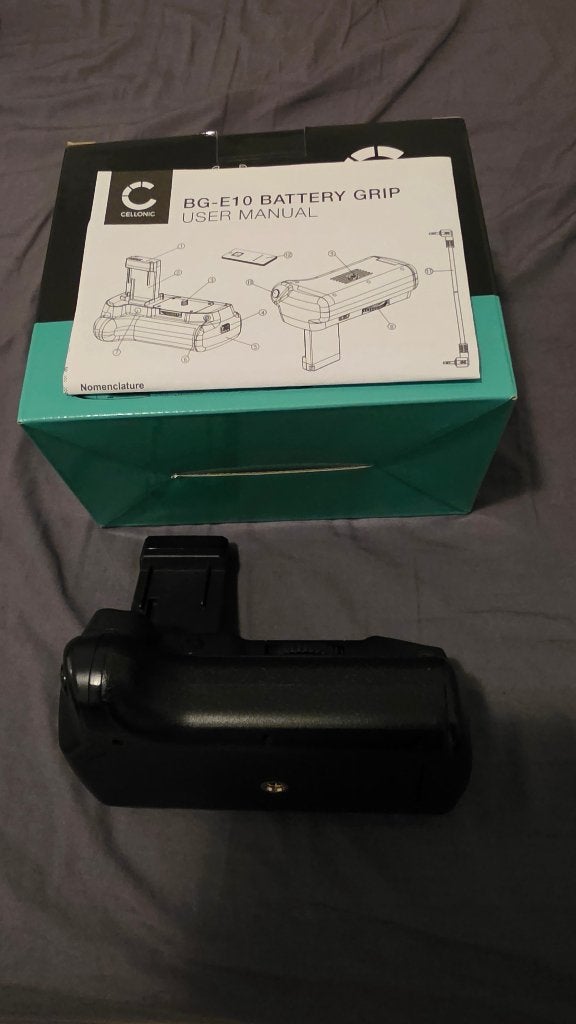 BG E10 Accu pack Battery grip Canon eos 2000D, Canon, Canon, Geschikt voor twee batterijen, Batterygrip