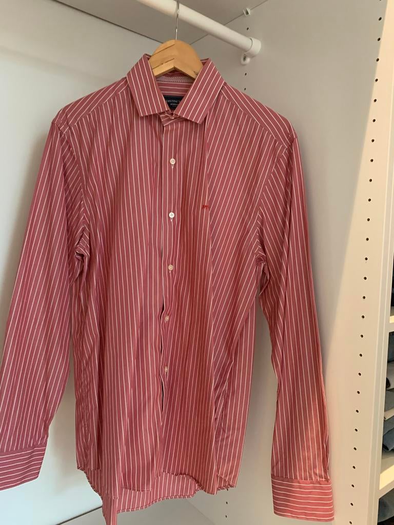 McGregor Distinction gestreept overhemd - Zo goed als nieuw, Kleding | Heren, Verzenden, Zo goed als nieuw, Rood, Halswijdte 39/40 (M)