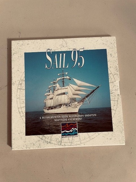 Muntenset / betaalmunten / munten. Sail Amsterdam 1995 NIEUW, Ophalen, Nieuw, Zeilboot, Overige typen