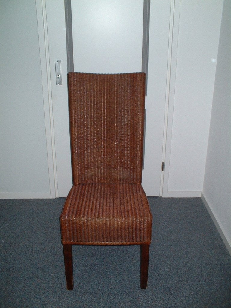Loom eetkamerstoelen., Ophalen, Gebruikt, Bruin, Hout