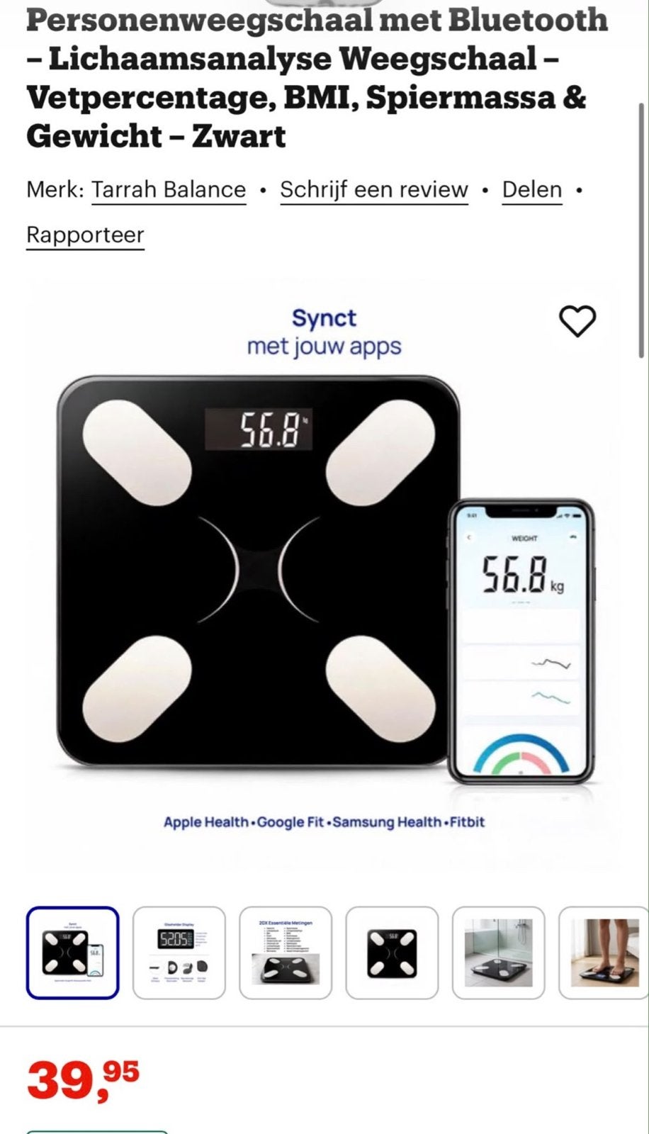 Partij! Tarrah Balance weegschalen Bluetooth - 200 stuks !, Minder dan 10 kg, Nieuw, Ophalen of Verzenden, Digitaal