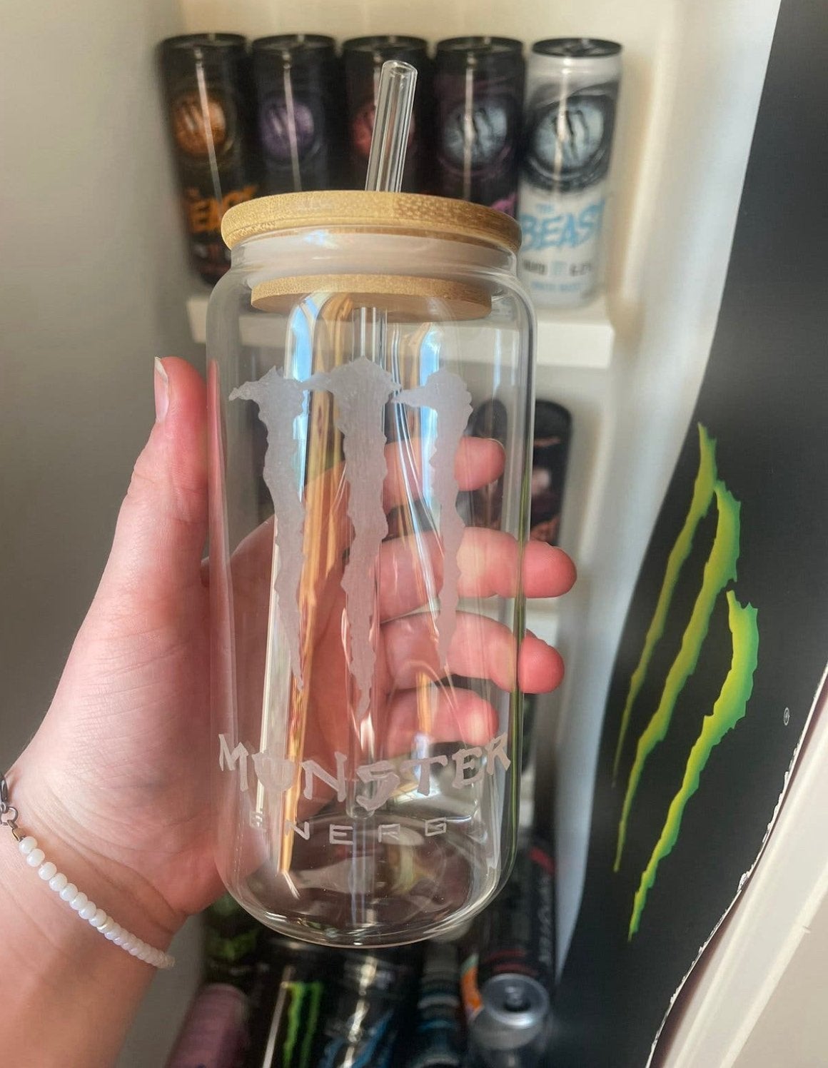 Monster energy glas, Verzamelen, Ophalen of Verzenden, Overige