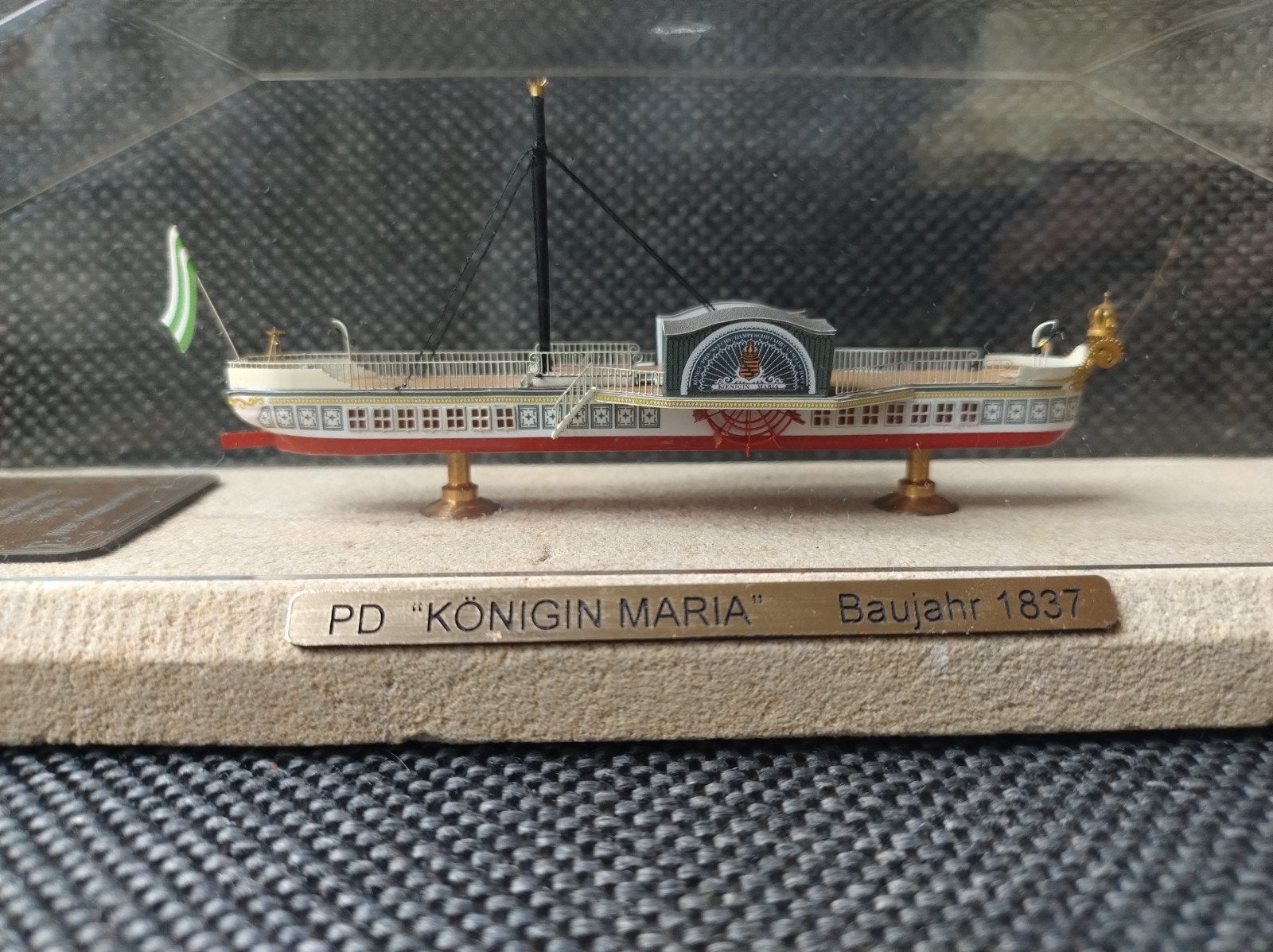 Miniatuur radarboot PD "koningin Maria" bouwjaar 1837, Hobby en Vrije tijd, Modelbouw | Boten en Schepen, Ophalen of Verzenden