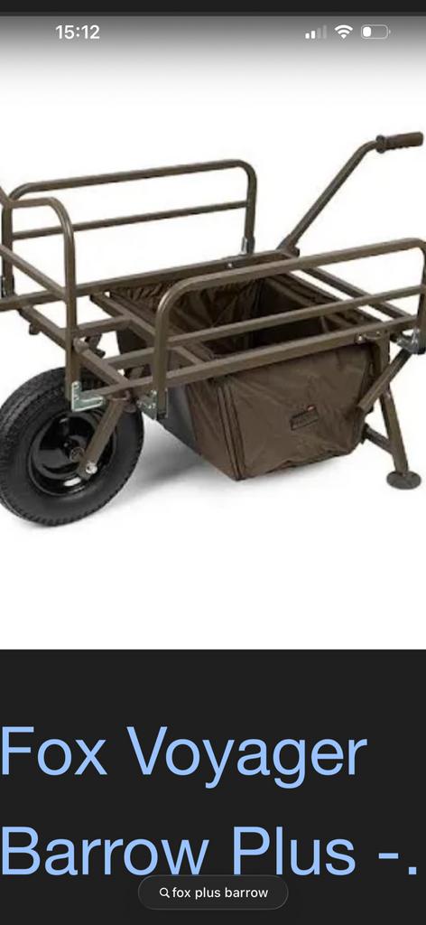 FOX VOYAGER PLUS BARROW als nieuw, Ophalen of Verzenden, Zo goed als nieuw, Overige typen