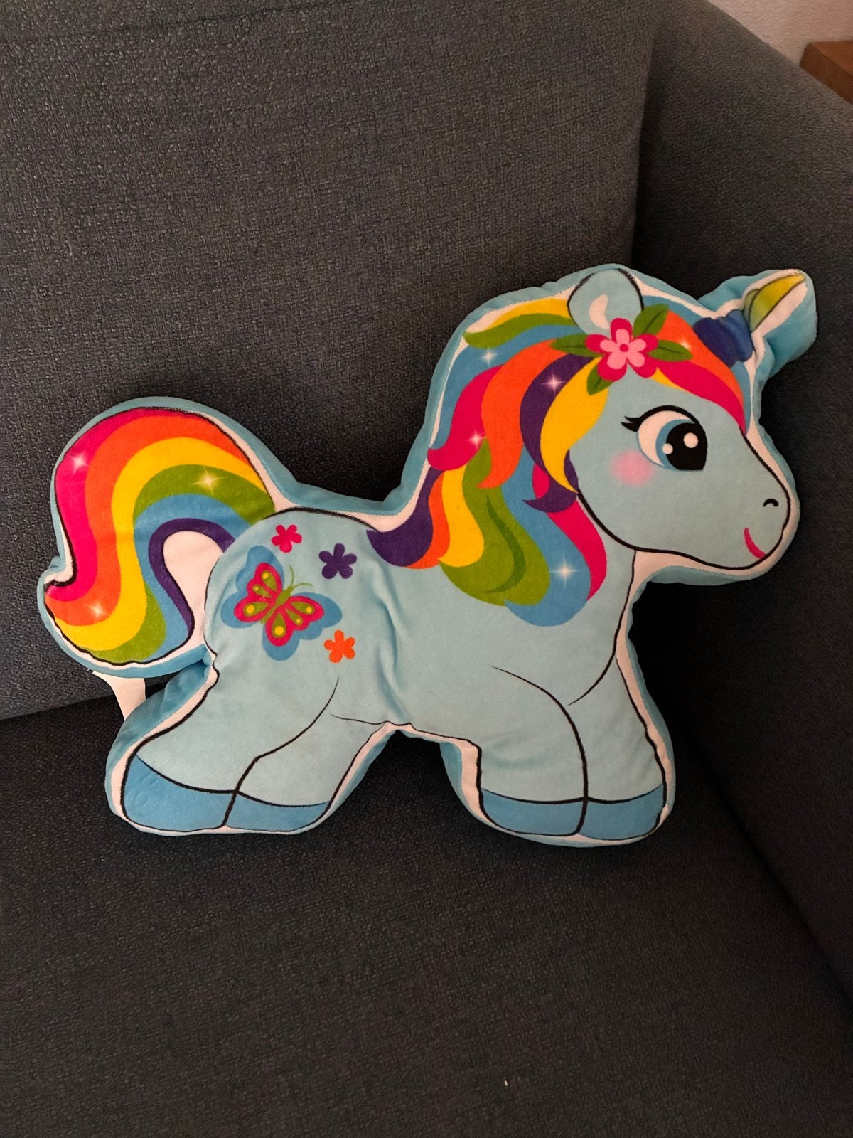 My Little Pony knuffel kussen - Regenboog eenhoorn, Ophalen of Verzenden, Gebruikt