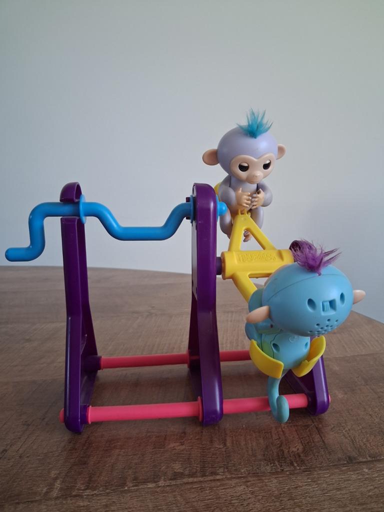 Fingerlings Apen Speelset met Twee Aapjes, Ophalen of Verzenden, Gebruikt, Jongen of Meisje