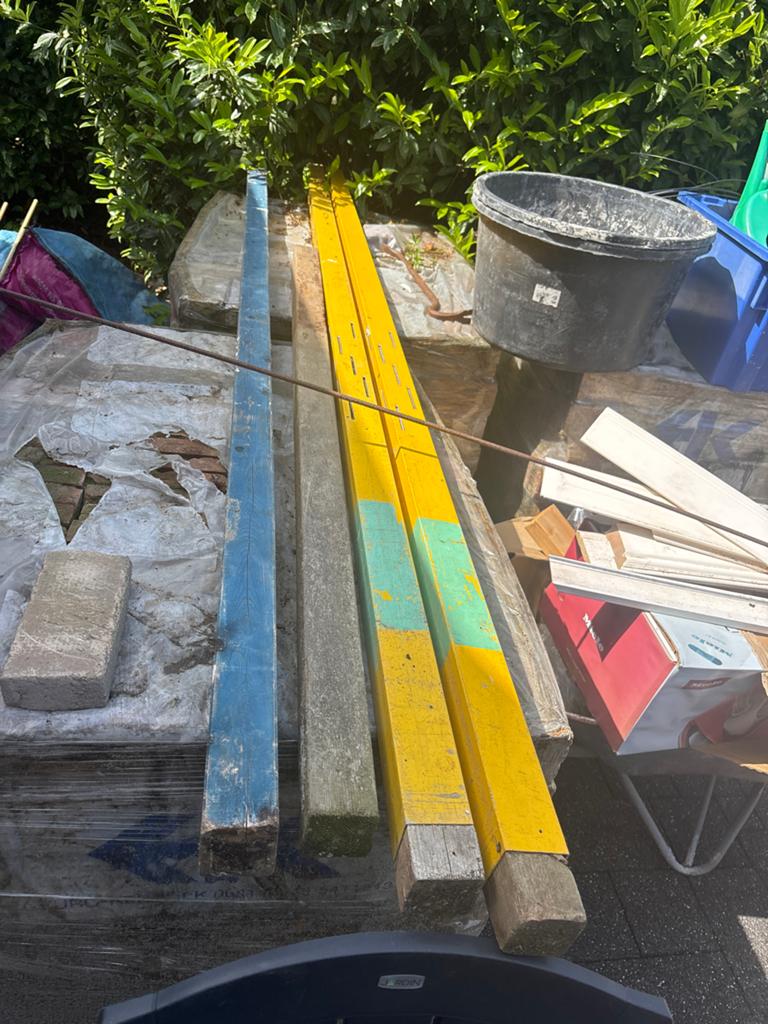 Metselprofielen 2x aluminum 1 x hout, Gebruikt, Overige typen, Ophalen of Verzenden, 250 tot 300 cm