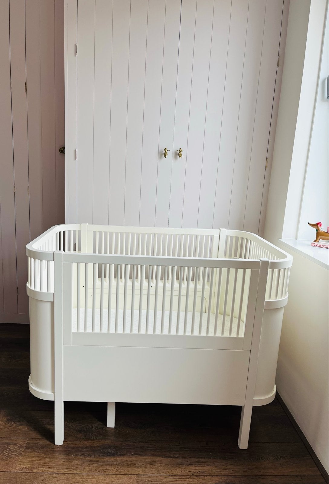 Sebra meegroeibed Killi Wit, Ophalen, Gebruikt, 70 tot 85 cm, Lattenbodem