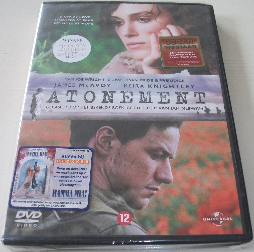Dvd *** ATONEMENT *** Joined by Love *NIEUW*, Engels, Nederlands, Nieuw in verpakking, Vanaf 12 jaar