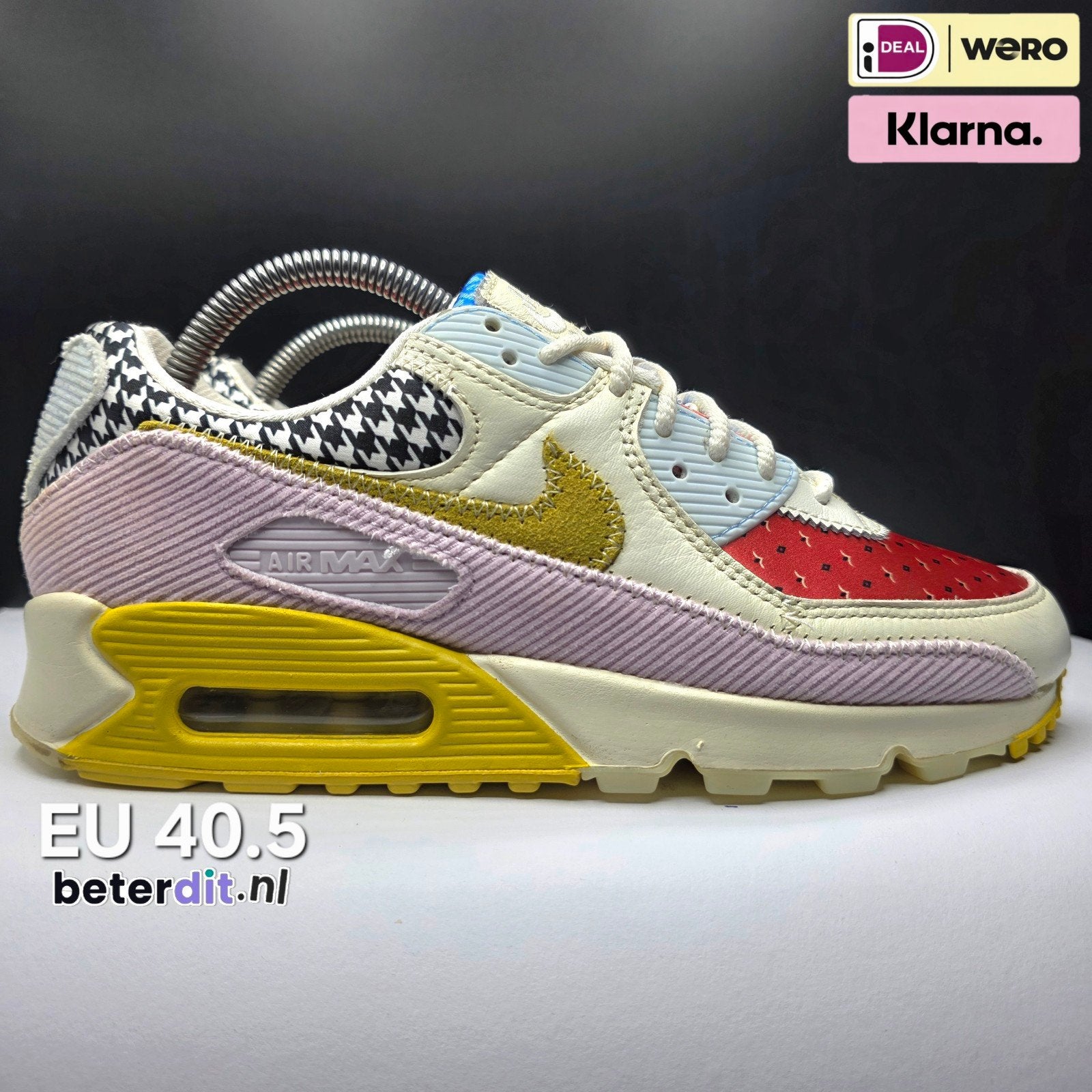 Nike Air Max 90 'Patchwork' Maat: 40.5, Ophalen of Verzenden, Nike, Nike, Nike air max