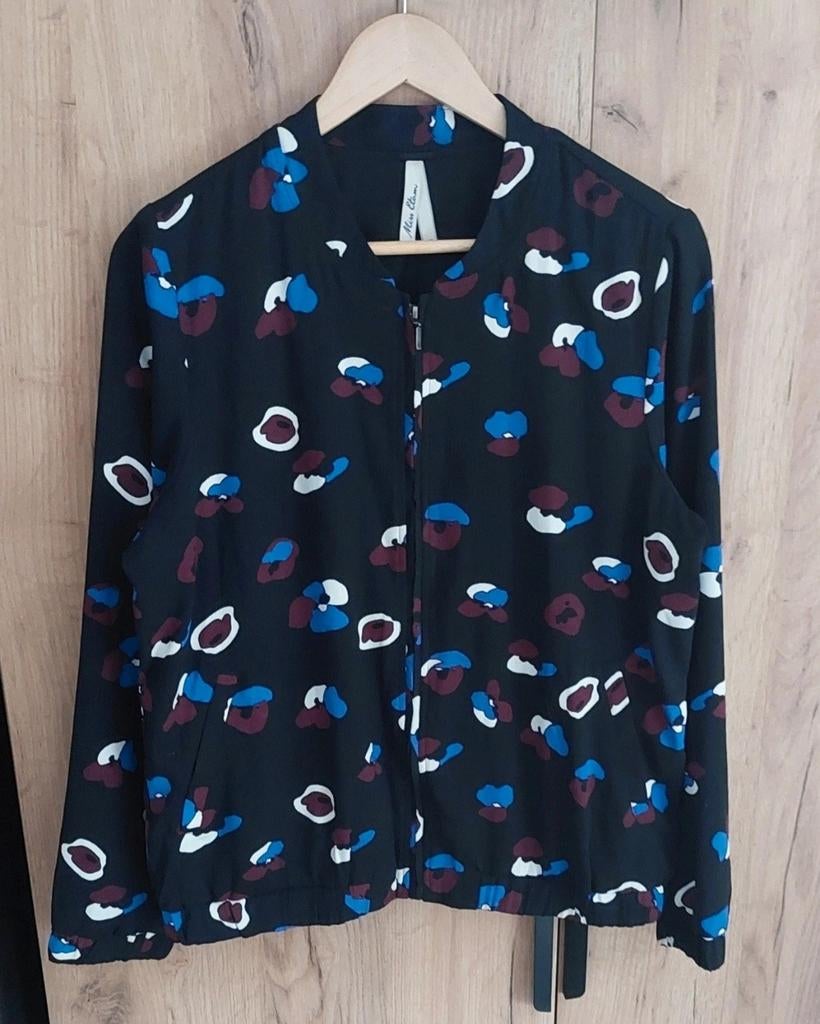 MISS ETAM Vest Jas zwart+meerkleurig print M🙂, Maat 38/40 (M), Zwart, Ophalen of Verzenden, Zo goed als nieuw