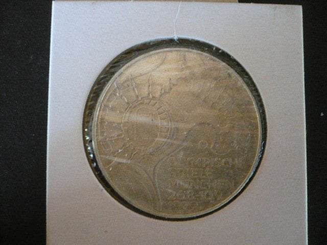 duitsland zilveren 10 mark olympische spelen 1972, Ophalen of Verzenden, Duitsland, Losse munt, Zilver