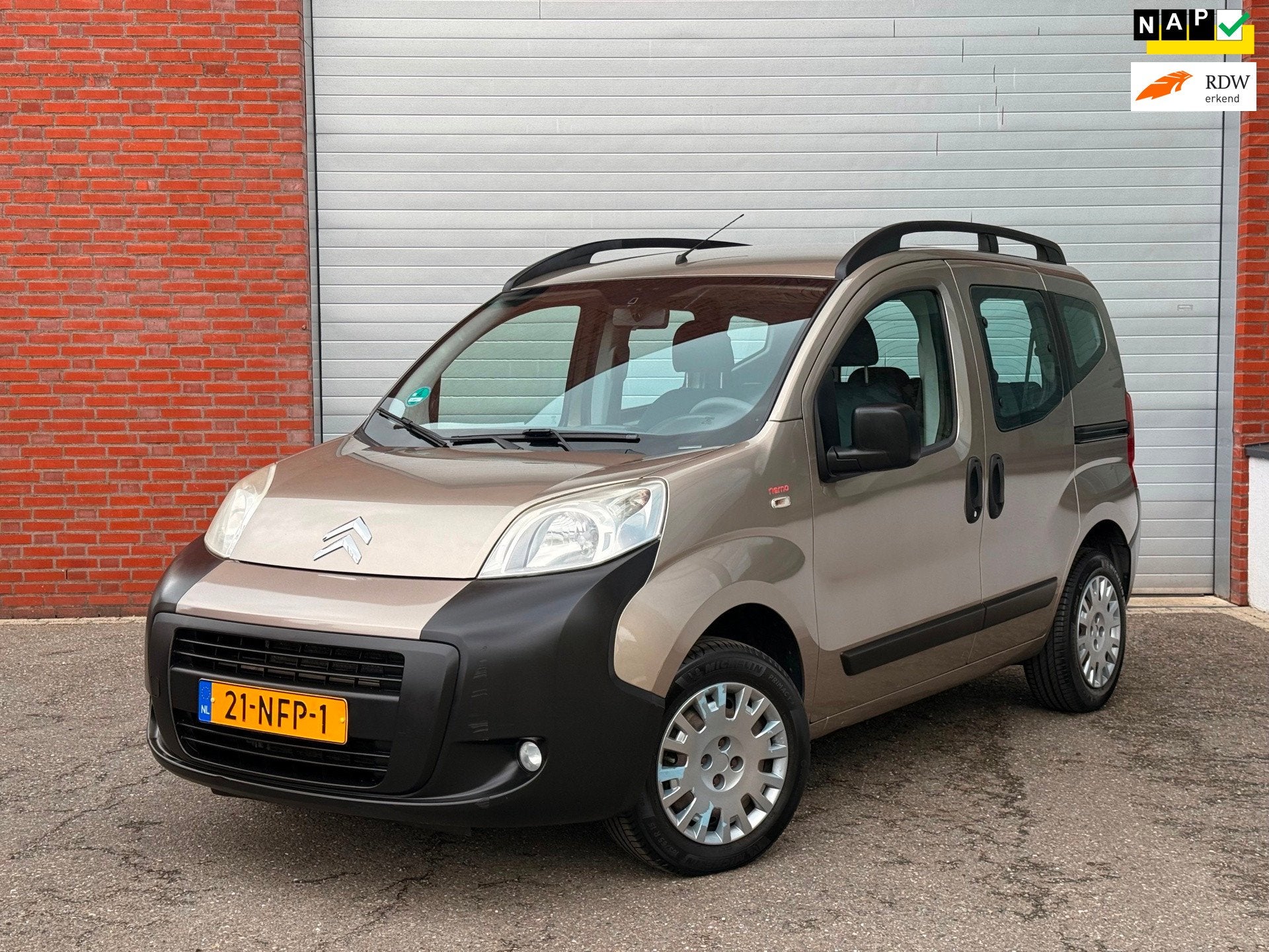 Citroen Nemo 1.4i Multispace| AIRCO| NAP| 1E EIG| NEW APK, Auto's, Voorwielaandrijving, Dealer onderhouden, 4 cilinders, 400 kg