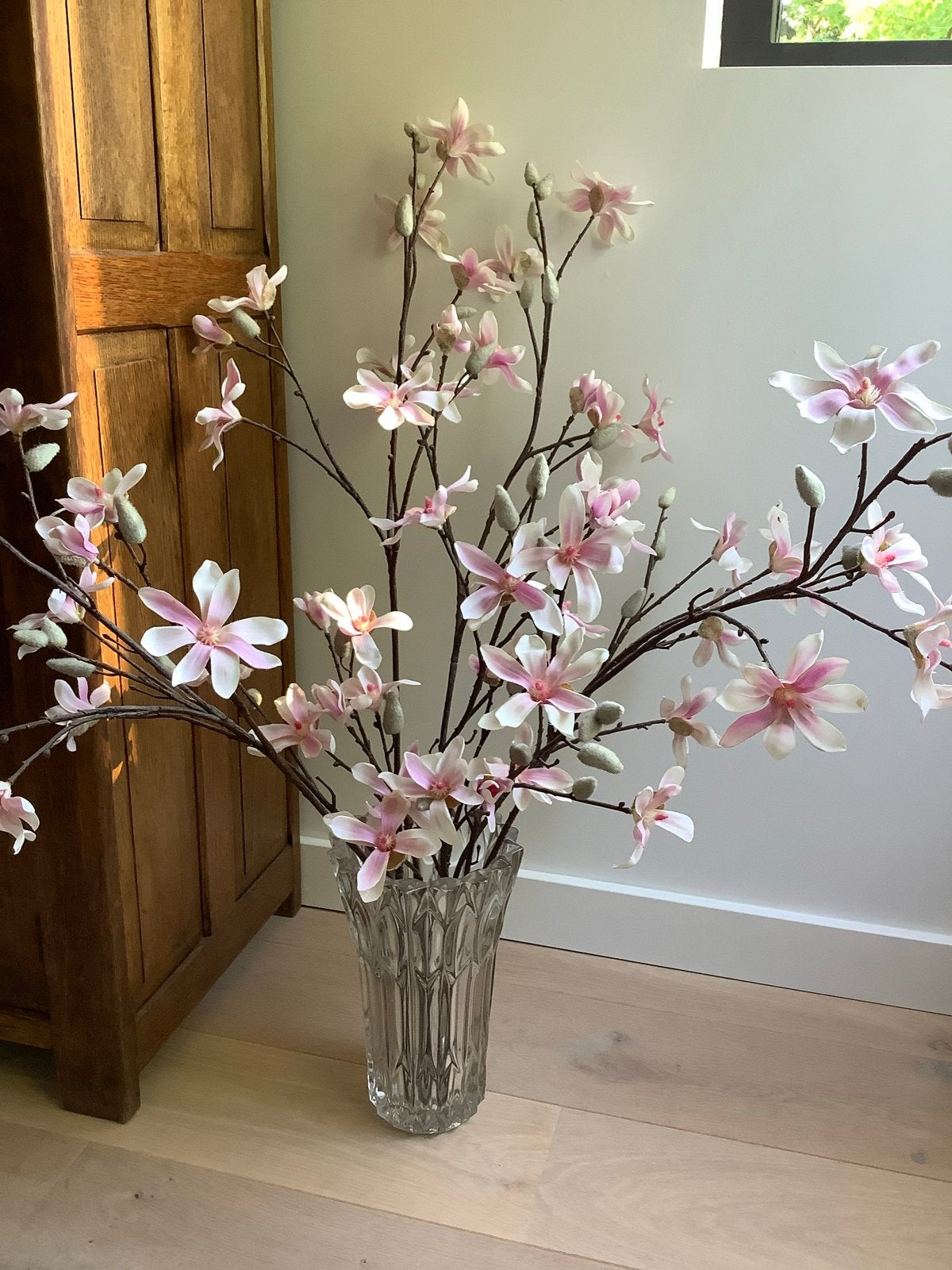 Prachtige kunstbloemen: Magnolia takken, Ophalen of Verzenden, Zo goed als nieuw