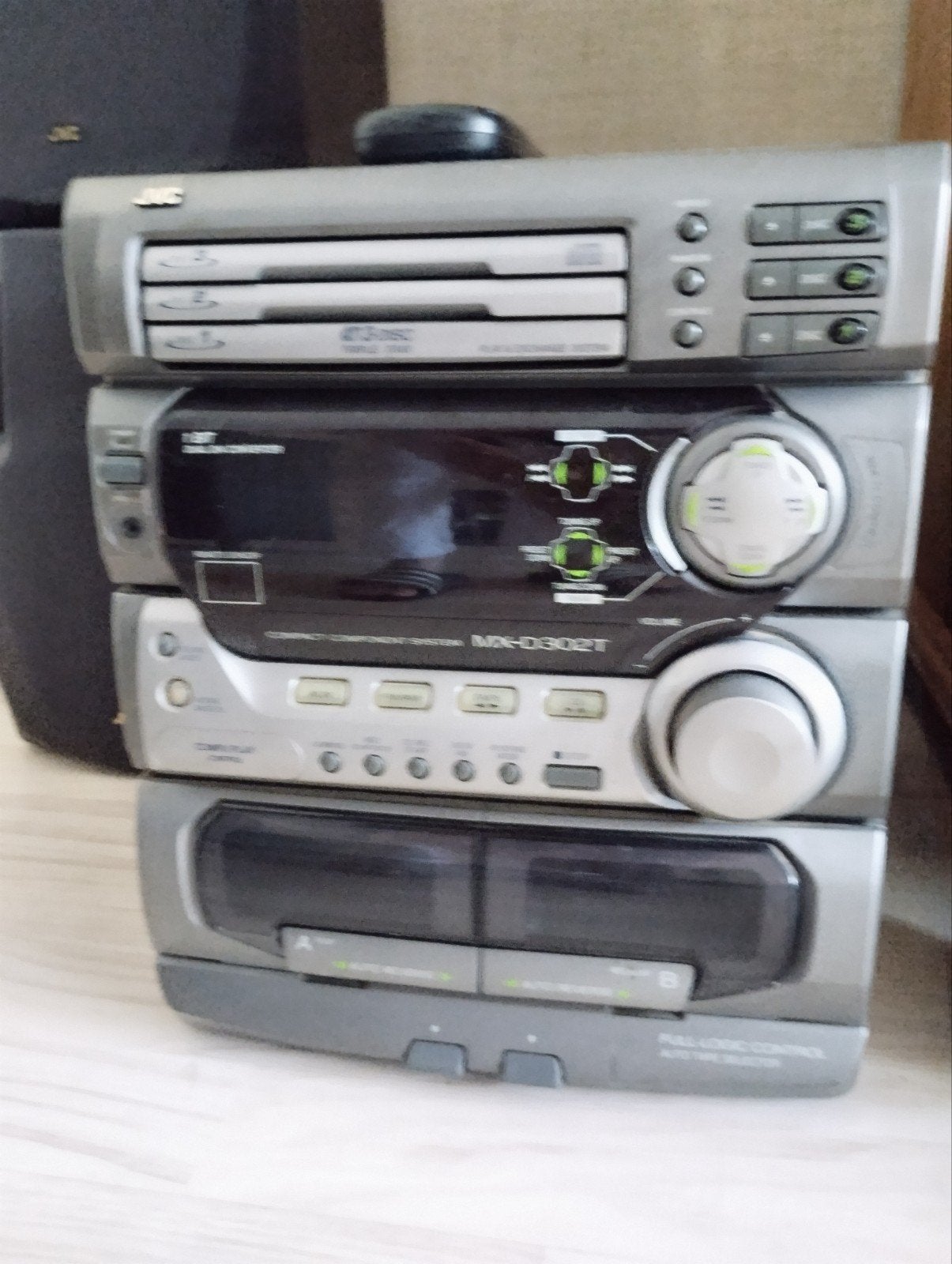 JVC, stereosetMX-D302T met speakers, Ophalen of Verzenden, Cassettedeck, JVC