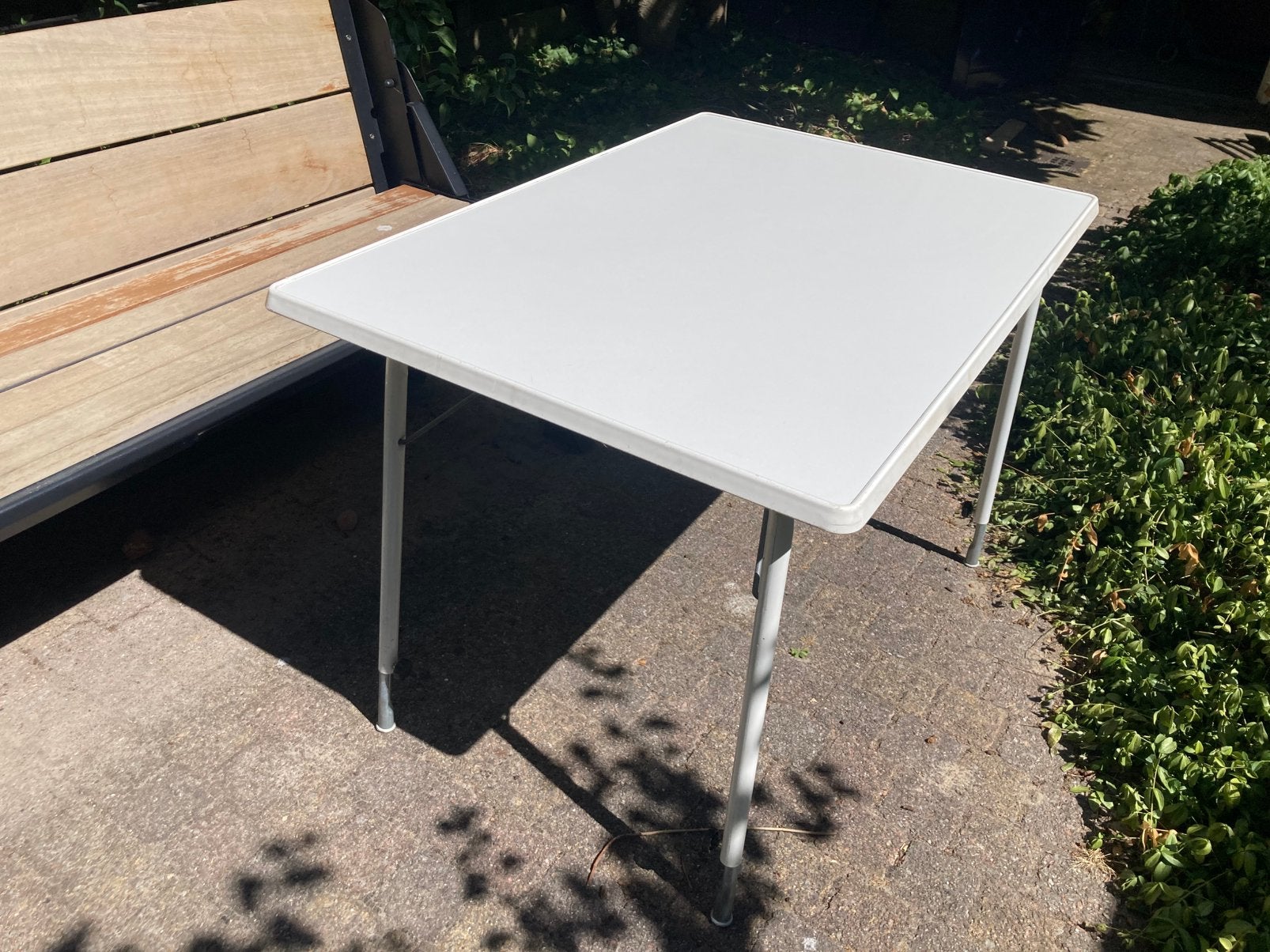 Degelijke opklapbare campingtafel / tuintafel circa 100x70cm, Ophalen, Gebruikt, Campingtafel