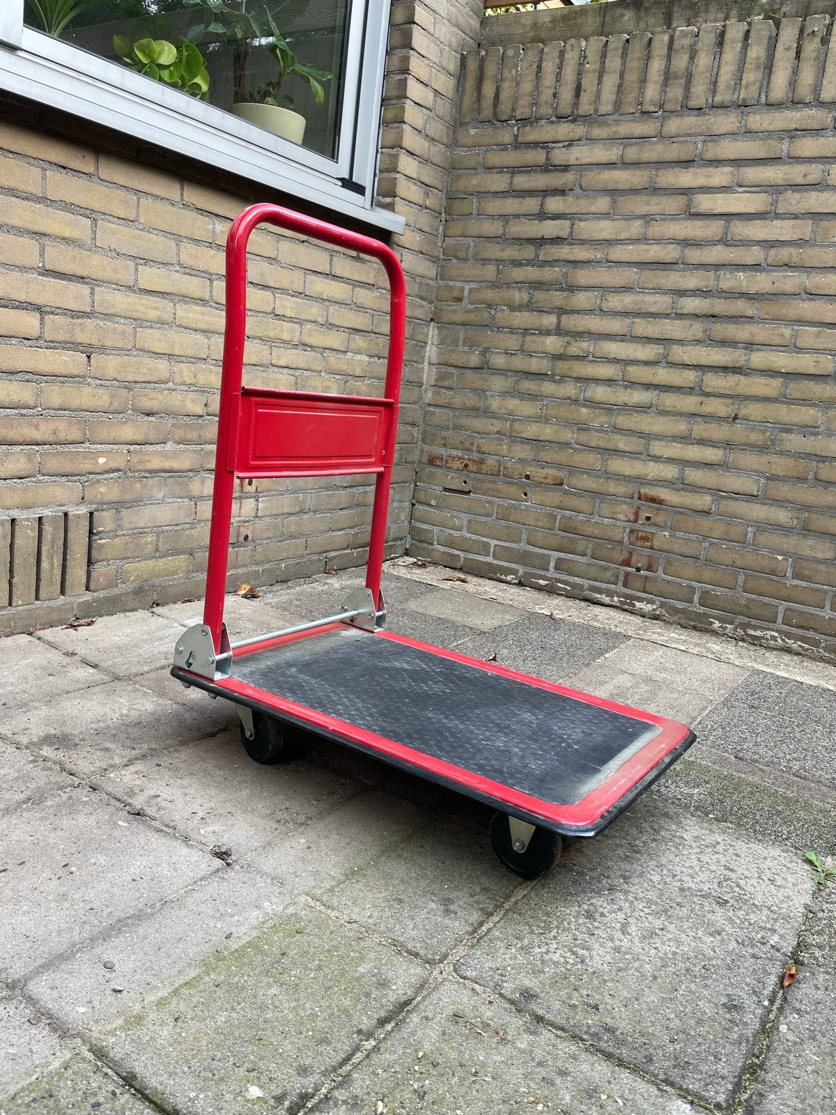 Inklapbare platformwagen plateauwagen transportkar, Doe-het-zelf en Verbouw, Ophalen, Gebruikt, Transportkar
