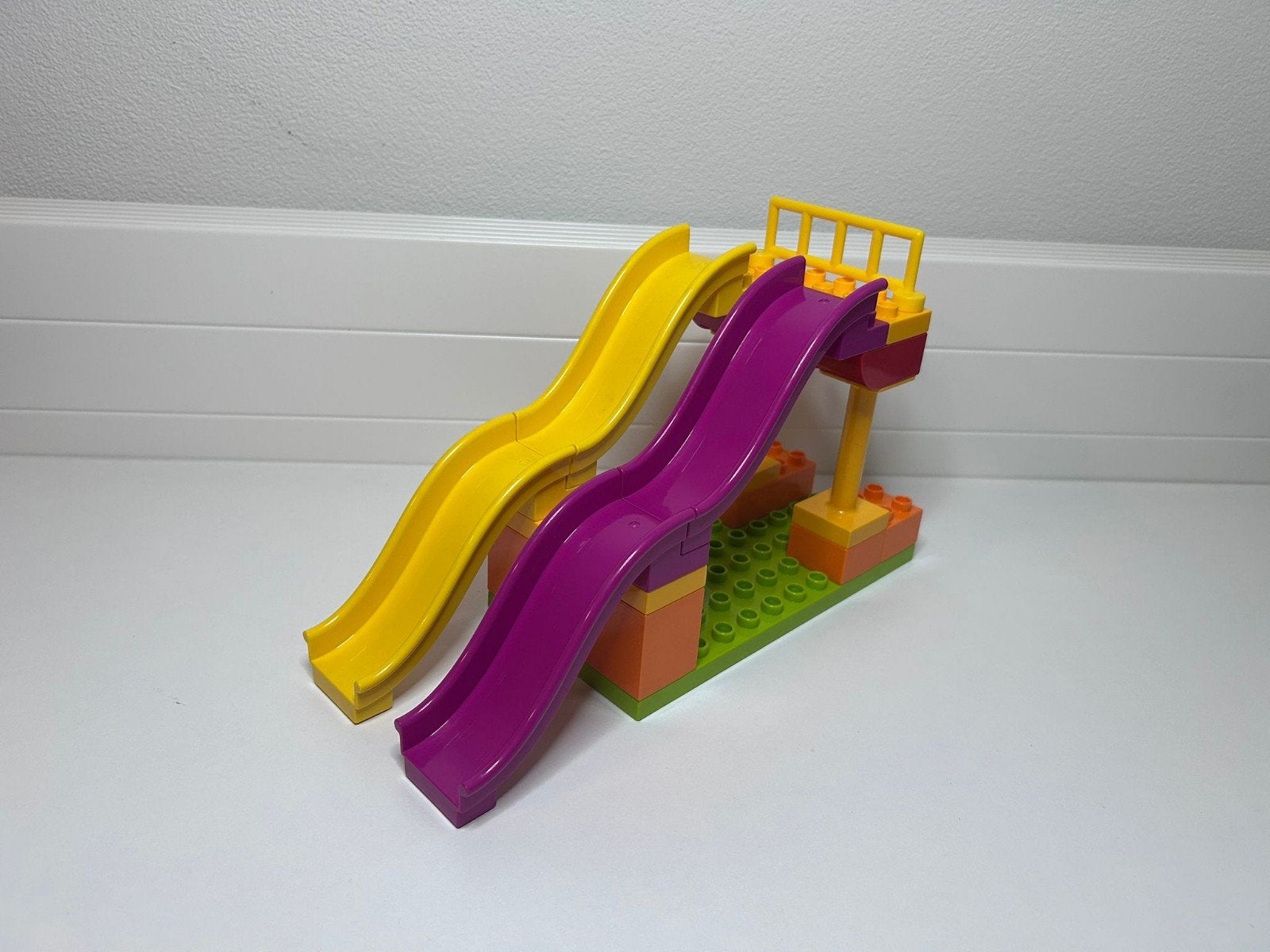 LEGO Duplo Grote glijbanen uit kermis set 10840, Ophalen of Verzenden, Zo goed als nieuw, Duplo
