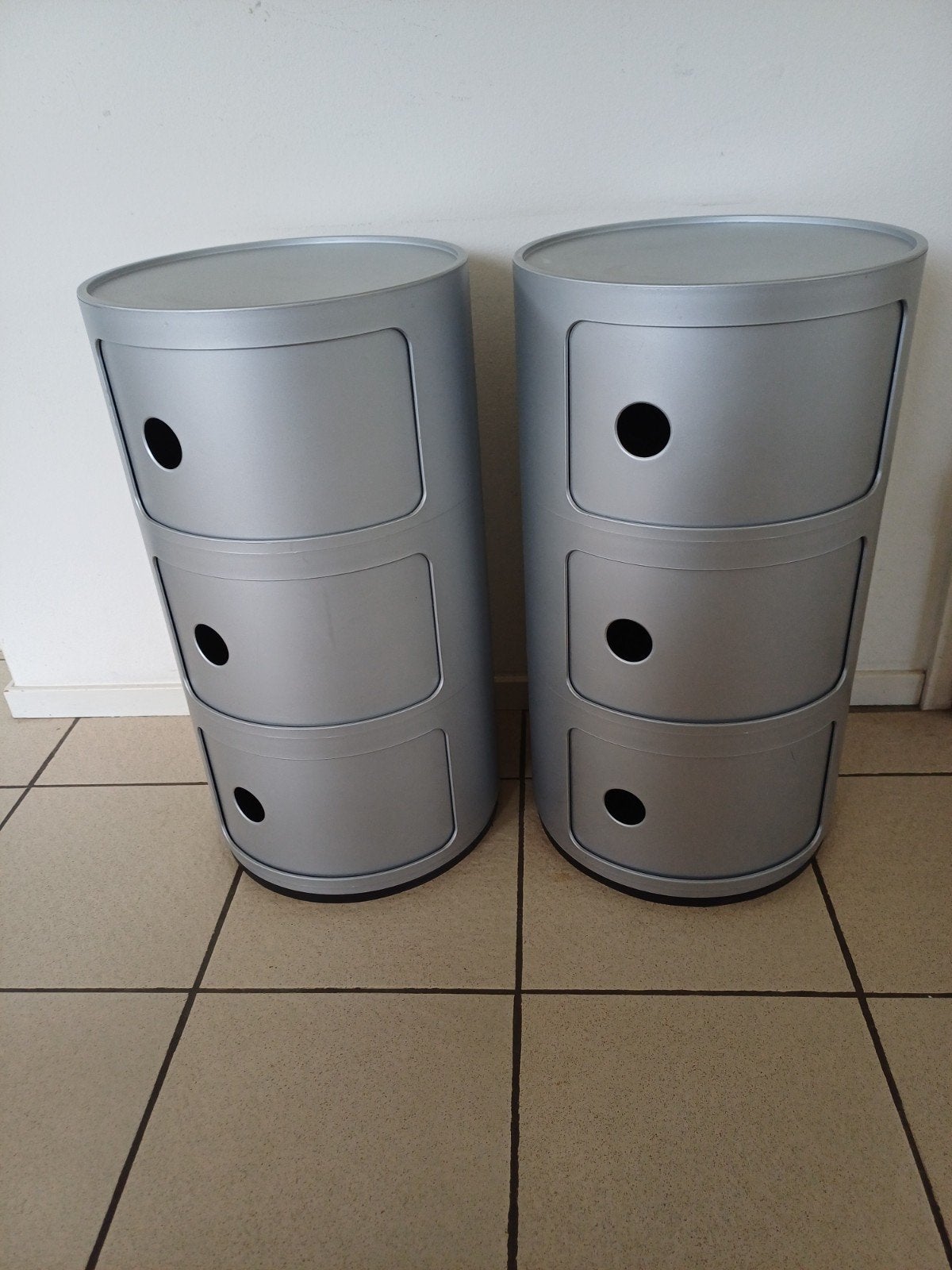 Set van 2 Kartell Componibili kastjes, Ophalen, Gebruikt