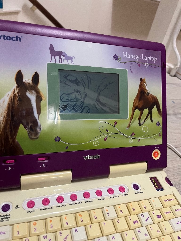 Vintage VTech Manege Laptop, Kinderen en Baby's, Ophalen of Verzenden, Gebruikt, 6 jaar of ouder