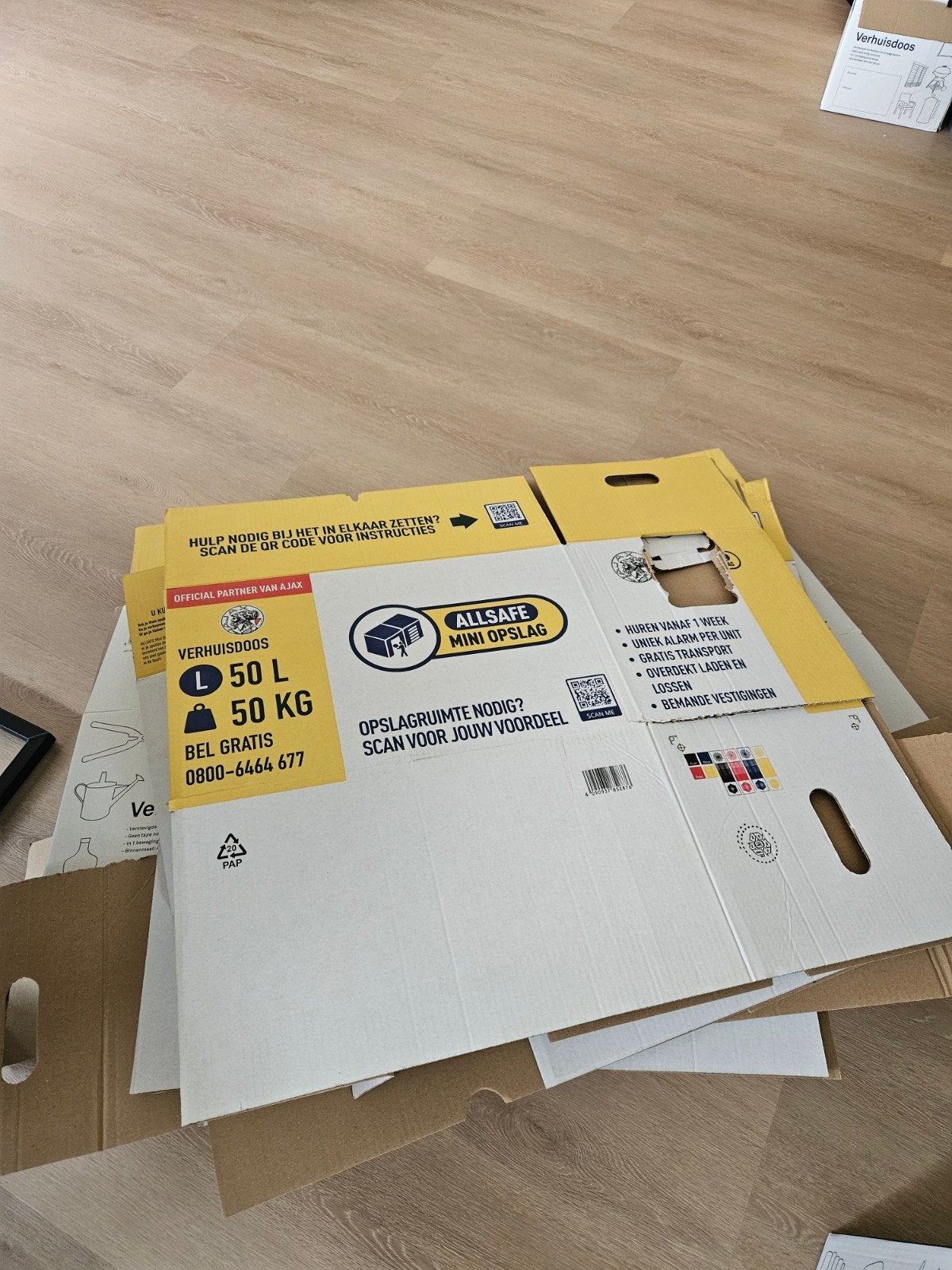 GRATIS! Ongeveer 26 Verhuisdozen, Ophalen, Doos, 40 tot 60 cm, 50 tot 75 cm