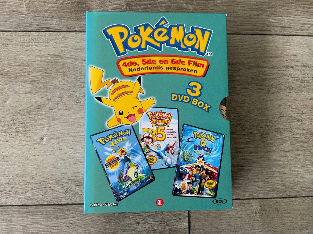 3 DVD Box - Pokemon Films - Pokemon 4 , 5 & 6, Cd's en Dvd's, Alle leeftijden, Ophalen of Verzenden, Zo goed als nieuw, Anime (Japans)