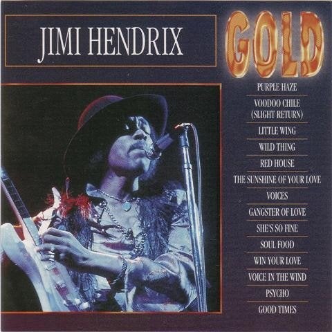 Rock C.D. (1996) Jimi Hendrix - GOLD., Inclusief boekje, Gebruikt, Ophalen of Verzenden, Psychedelic Rock