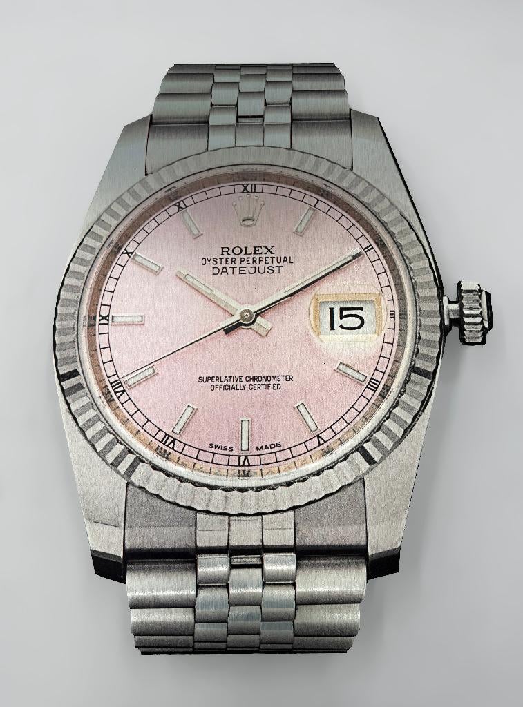 Reclamebord Rolex horloge, aluminium, 40x57 cm, Verzamelen, Merken en Reclamevoorwerpen, Ophalen of Verzenden, Nieuw, Reclamebord