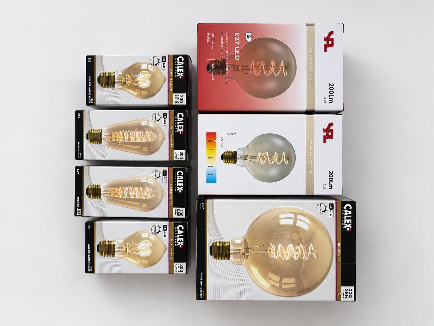 Calex en SPL LED filament lampen E27, Ophalen, Led-lamp, Dimbaar, E27 (groot)