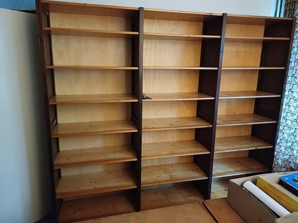 3-delige Lundia kast met planken en achterwanden, Ophalen, Met plank(en), Gebruikt, 200 cm of meer