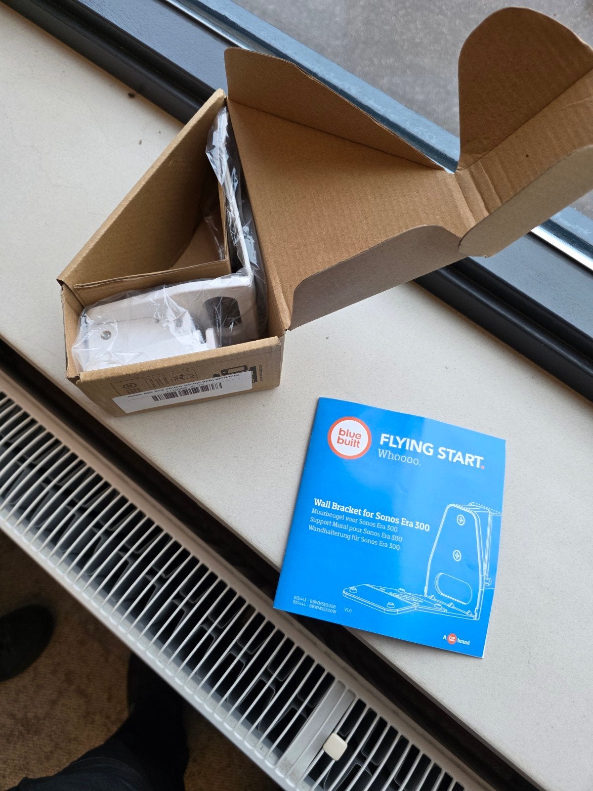 BlueBuilt Muurbeugel voor Sonos Era 300 - Wit, Ophalen of Verzenden, Nieuw