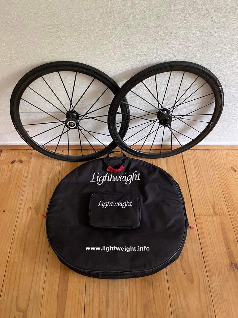 Lightweight super lichte retro tubelar wielset, Fietsen en Brommers, Fietsonderdelen, Ophalen of Verzenden, Gebruikt