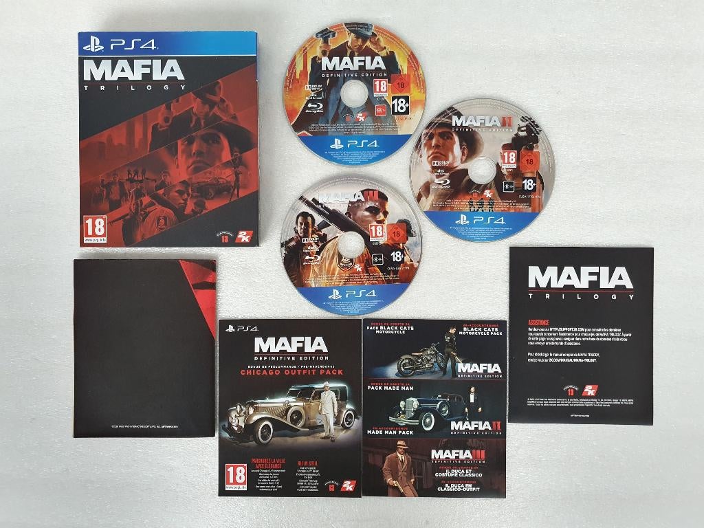 PS4: Mafia Trilogy, Spelcomputers en Games, Avontuur en Actie, Gebruikt, Vanaf 18 jaar, 1 speler